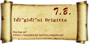 Téglási Brigitta névjegykártya